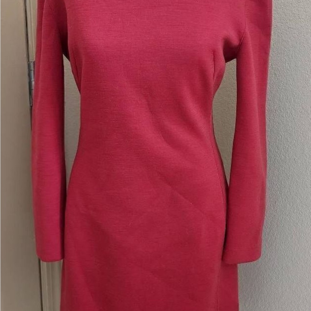 Calvin Klein Collection black label red dress 12